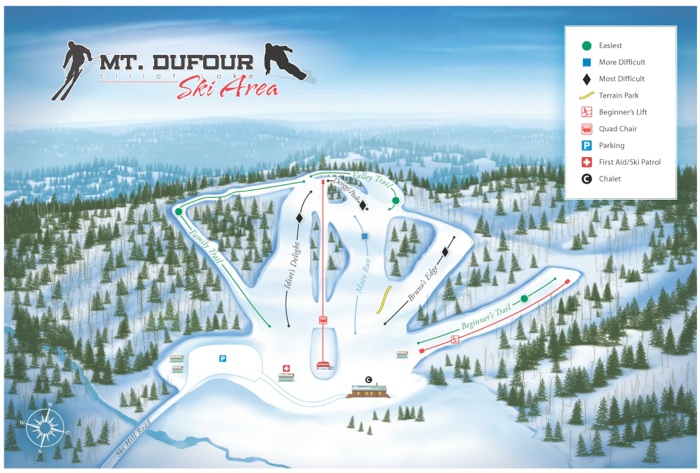 mount dufour trail map